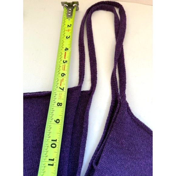 KHAITE Cashmere Knit Dress Purple Georgia Midi Maxi Slip Halter 2-Way M - Picture 12 of 12